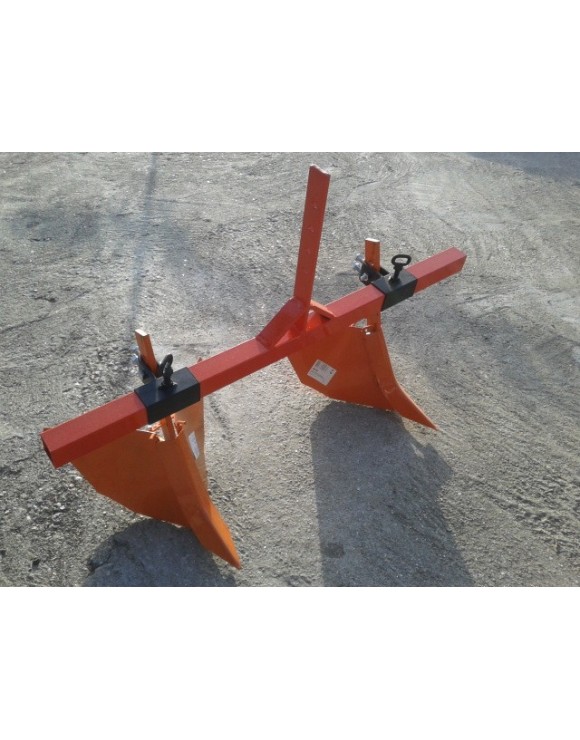 Double plow rotavator