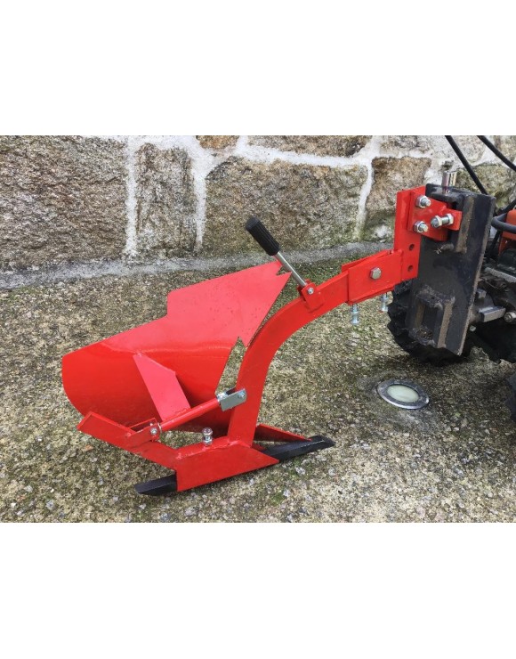 Little reversible plow for rotavator