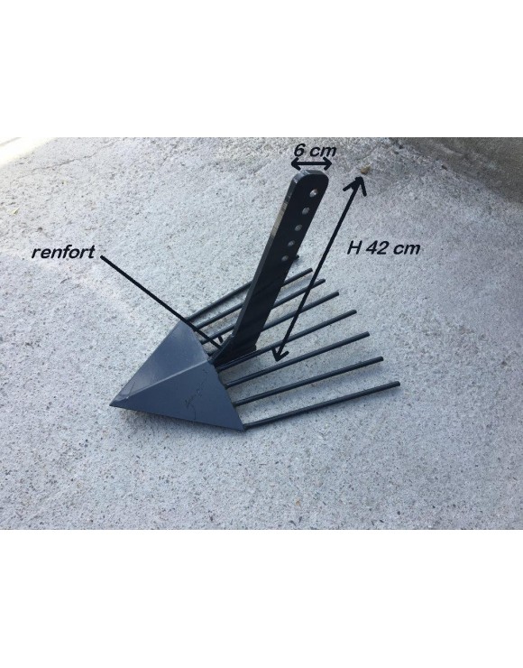 Potato digger for rotavator reinforced