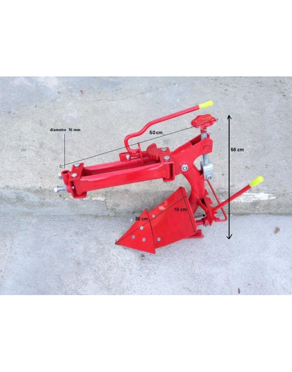 Reversible plow for rotavator