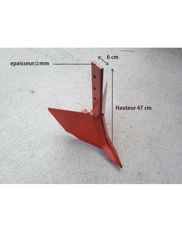 Plow for rotavator reinforced