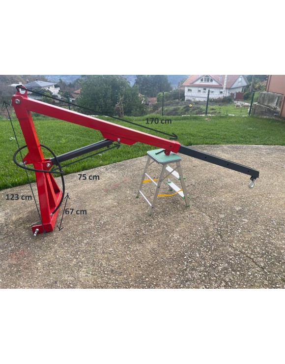 Grue microtracteur